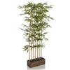 HJH Office pianta artificiale BAMBOO I pianta artificiale decorativa 150 cm, cespuglio di bambù di facile manutenzione, albero artificiale per la privacy, verde, 871052