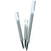 Esotec Trio 102600 - Set di 3 lampade a energia solare per esterni, blocco acrilico con bolle d'aria, lampada da giardino a batteria, lampada da terra, luce bianca fredda, picchetto in acciaio inox,