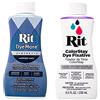 Craft County Rit DyeMore - Tintura per fibre sintetiche liquide per abbigliamento, decorazioni e artigianato, colore: blu scuro con fissativo di colore, 200 ml