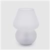 EDG Enzo De Gasperi Lampada Aura da Tavolo Usb Abatjour H 20 Cm D 15 Cm Bianco