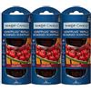 Yankee Candle - Ricariche fragranza Black Cherry, 3 confezioni doppie, per diffusore elettrico, 6 ricariche in totale