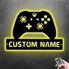 TATLETATLE Personalizzato Gamer Metal Sign Wall Art Lamp Gioco LED Neon Sign Night Lights Nome personalizzato Home Decor Gamer Sign per Teen Boys Game Room Decor (Stile 6)