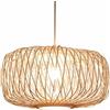 YANZHAOA Lampada A Sospensione Pastorale Illuminazione Domestica Retrò Personalizzata E Creativa Lampada Da Soffitto Con Paralume In Bambù Intrecciato Cinese Lampada A Sospensione In Bambù Lavorata A Mano YANZ