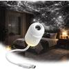 Generico 2-in-1 Galaxy Projector Night Light,Starry Sky Projector & Night Light,360° Adjustable LED Space Galaxy Lamp, Multiple Projection Films & HD Images for Car and Bedroom Decoration (3 Slides)