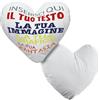VENEZIANO Gruppo Veneziano - cuscino personalizzato a forma di cuore - cuscino personalizzato con imbottitura - personalizza con foto, testi o loghi - 100% made in italy
