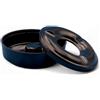 Dekorah 5 Posaceneri Wind Stop Antivento in melamina Italiana,protegge la cenere dal vento, anti bruciatura, facile da pulire Design elegante e resistente, perfetto per uso interno ed esterno (Nero)