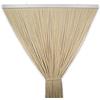 Tata Home Tenda Antimosche Catenelle Perline di Stoffa Morbide per Porta Finestra Moschiera a Pannello Susy 120x220 cm Colore Beige