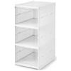 Generico Cassettiera Plastica Trasparente 3 Cassetti Impilabile, Organizer Armadio Salvaspazio, Scatole Portaoggetti Modulari con Apertura Frontale, Contenitori Vestiti Scarpe Accessori Ufficio