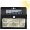Generico Luci esterne - Lampada a parete a LED del sensore di movimento | Luce di sicurezza alimentata con 3 modalità, giardino impermeabile, patio, garage, illuminazione della porta d'ingresso, LED a e