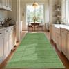 TEHWDAIYOU Lungo Tappeto da Cucina Tappeto Passatoia per Corridoio Largo Tappeti Runner Antiscivolo e Lavabile Tappetino Passatoia Tappeto Ingresso per Corridoio Entrata, Moderno Verde, 60 x 180 cm