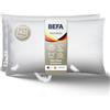 BEFA NATUR - prodotto in Germania, Cuscino in piume extra fermo 40x80 cm (2 pezzi, 50x70 cm)