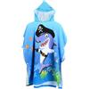 JORAKI Asciugamani da bagno per bambini, in microfibra, accappatoio poncho da bagno per bambini, ultra morbido e assorbente, con cappuccio, per ragazze, ragazzi, adolescenti, 6-14 anni