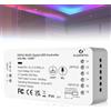 GOMETY WLED Controller 3 in 1 LED Strip Controller, DC5-24 V Digital Addressable LED Stripe Controller WLED Controller con Microfono, 100+Support WS2811 SK6812 SM16703P WS2812B Barra luminosa indirizzabile