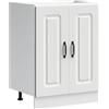 VidaXL Mobile Base Cucina Lavello Kalmar Bianco 60x46x81,5 cm In Truciolato