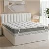 L'ANTICO ARCOLAIO - Topper Materasso Matrimoniale 160x200 con Imbottitura Generosa di 700gr/mq Prodotto in Italia, Tessuto Antiacaro e Resistente all'Usura, Utilizzabile da Subito Senza Attesa