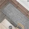 Comart - Tappeto Cucina Manhattan - Impermeabile - Antiscivolo - Antimacchia - PVC Intrecciato - Passatoia Effetto Metallico Cangiante - per Corridoio, Cucina e Bagno - Pumice Grey - 50x280 cm