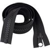 Giddy Square Cerniera robusta nera da 36 cm, stile separabile, denti #5, perfetta per borse e accessori fatti a mano Giddy Square