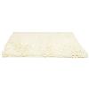 BIANCHERIAWEB Tappeto Bagno Retro Gommato Antiscivolo Lavorazione Shaggy Modello Passatello 60x120 Cream