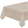 emmevi Tovaglia Tavolo Cucina Antimacchia Bordata Plastificata Copritavolo 135x135 Cm Beige Pastello