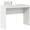 vidaXL Scrivania Bianco 100 x 40 x 76 cm, Scrivania compatta, Stile Moderno, Spazio ergonomico, Tavolo per Scrivere, Mobile Resistente per stanze Piccole