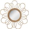 ATMOSPHERA CREATEUR D'INTERIEUR - Specchio in rattan flower d38cm