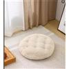 MolynnChic Grande Cuscino da Pavimento per Meditazione Cuscino Rotondo Cuscini da Pavimento per Adulti, Lussuosi Cuscini da Pavimento Spessi per Sedersi da Mettere in Soggiorno Balcone Esterno Tatami