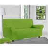 Home Tresor - Copridivano 3 Posti Elasticizzato Universale| Salvadivano Elasticizzato Antimacchia, Antiscivolo Color Verde Exotic