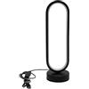 Zyntora Lampada Da Tavolo Moderna,Lampade Da Tavolino Con Ricarica USB - Lampada LED Regolabile Con Eye-Care Dimmabile Per Camera, Patio, Lettura, Libreria, Ristorante, Ingresso, Corridoio, Studio