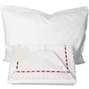 Ruoccohome Lenzuolino Culla Lettino Neonato Set 3Pz. da Ricamare tela Aida Regalo Bimbi Coordinato Completo 100% Puro Cotone Rosso | Made in Italy