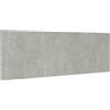 vidaXL Testiera Letto Grigio Cemento 240x1,5x80cm Legno Ingegnerizzato