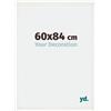 yd. Your Decoration - Cornice 60x84 cm - Bianco Spazzato - Decorativa Parete in Legno con Vetro in acryl - Antiriflesso - 60x84 Cornice - Mura