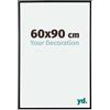 yd. Your Decoration - Cornice 60x90 cm - Nero Opaco - Cornice Decorativa Parete in Plastica con Vetro in acryl - Antiriflesso - 60x90 Cornice - Evry