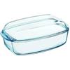 Pyrex 466A000 / 6343 Teglia per pirofile con coperchio, Vetro, a220 - 300 ° C, Trasparente