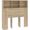 vidaXL Testiera con Contenitore Rovere Sonoma 100x19x103,5 cm