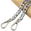 Anevous Catena per borse da 120 cm, catena in metallo, tracolla in metallo, catena di ricambio per borsa da donna, borsa a tracolla, argento