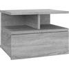 vidaXL Comodino Pensile Grigio Sonoma 40x31x27cm in Legno Multistrato