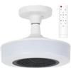 Generico Riscaldatore Da Soffitto A LED - Apparecchio In Ceramica PTC E27 Da 400 W | Ventola Luminosa Con Telecomando | Illuminazione Tre In, Riscaldamento, Ventilazione, Per Bagno, Doccia, Camera Da