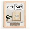 PCH[art] Cornice portafoto Premium da 40 mm in MDF - effetto rovere Sonoma in 33 x 45 cm - con vetro sintetico antiriflesso - Formato verticale e orizzontale - Montaggio a parete & Tavolo - Design moderno per