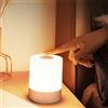 MEGHALI Lampada da scrivania moderna Lampada da tavolo a LED Touch Control Luce notturna con batteria da 4800 mAh Lampada da comodino con telecomando per illuminazione d'ambiente camera da letto Dimme