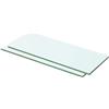 vidaXL Mensole in Vetro Trasparente 2 pz 50x15 cm