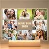 Jkolalin Lampada Personalizzata con Foto, Quadro Personalizzato con Foto, Cornice con Foto Personalizzata, Regalo Donna Compleanno, Regali Personalizzati per Donna Uomo Famiglia Amico