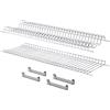 MAKKIORI Griglie scola piatti e bicchieri per Pensili Cucina | Acciaio cromato | Staffe incluse | montaggio facile (76 cm per pensile 80)