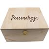 Colorfamily Scatola in Legno Personalizzata - Regalo Originale con Nome o Messaggio, Contenitore Decorativo per Calici, Bicchieri, Documenti, Compleanni, Anniversari e Occasioni Speciali