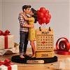 VEELU Figura Personalizzata con Foto e Base in Legno, Decorazione da Scrivania in Acrilico, Idea Regalo per Uomo Donna Coppia Papà Mamma per San Valentino, Anniversario e Compleanno (Stile 1)