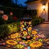 Ohphnt Lanterne Esterne Impermeabili Girasole,lanterna Solare,Waterproof Sunflower Lantern,Solar Projection Lamp,Outdoor Garden Light With Decorative Glow, Patio Lamp With Pathway Accent,Balcony Lighting(A)