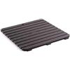 Inbagno Pedana Tappeto Doccia Antiscivolo 55x55 Quadrata in plastica Effetto Legno (Marrone)