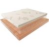 Foppapedretti® Topper Correttore in Memory Foam, 90x200 Alto 8 cm, Fodera in Fibra di Legno, Dispositivo Medico