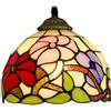 Chao Zan Lampadario da Soffitto Retro Vetro Multicolore Luce a Sospensione Ristorante Mediterraneo Vintage Lampada Plafoniere fiore per Camera da Letto Soggiorno Sala da Pranzo Cucina, E27 (C)