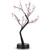 Generic Albero di ciliegio artificiale per la decorazione di interni 36 luci albero di fiori di ciliegio USB e alimentato a batteria interruttore touch 2 modalità di luce estetica decorazione della stanza