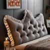 Generic Cuscino Testata Letto Matrimoniale Imbottita, Cuscino Schienale Divano, Cuscini per Testata Letto Una Piazza e Mezza,S,90x51cm